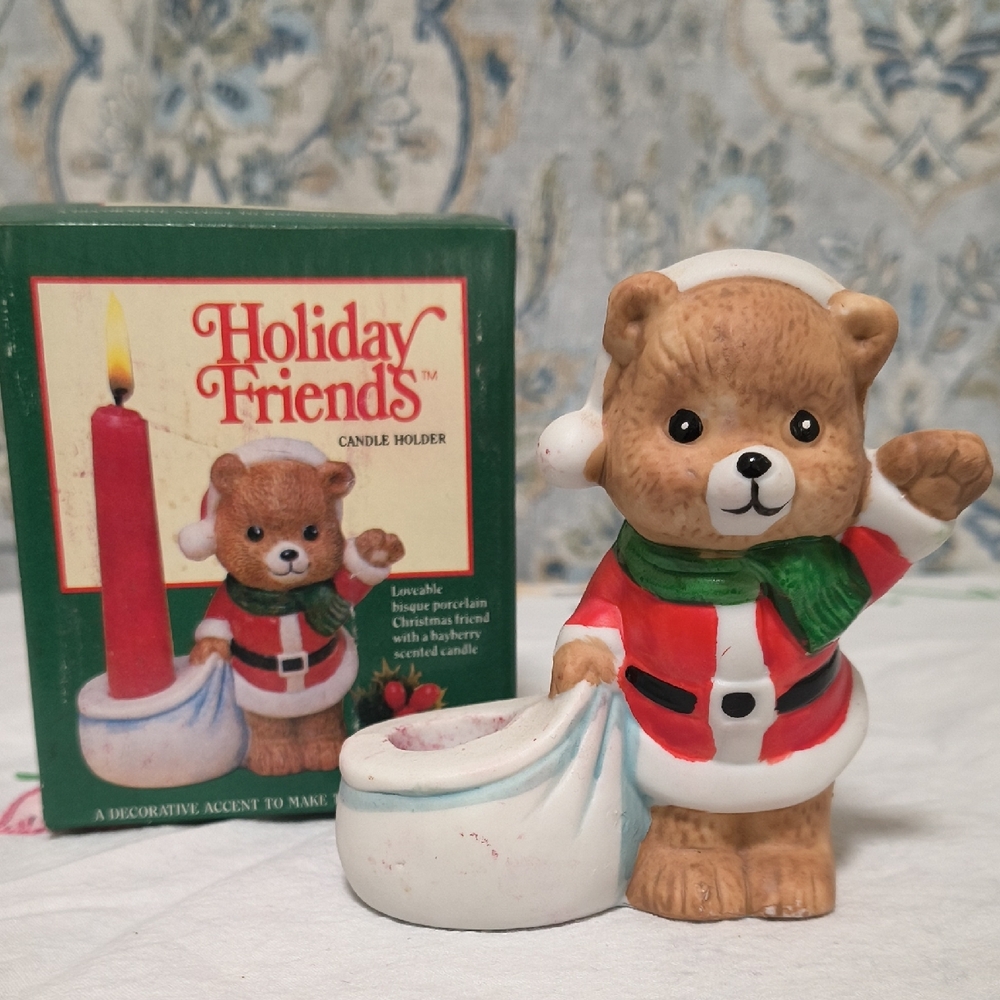 Holiday Friends Candle Holder